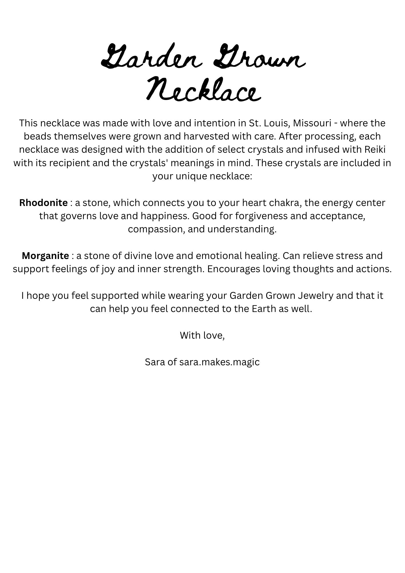 Garden Grown Necklace